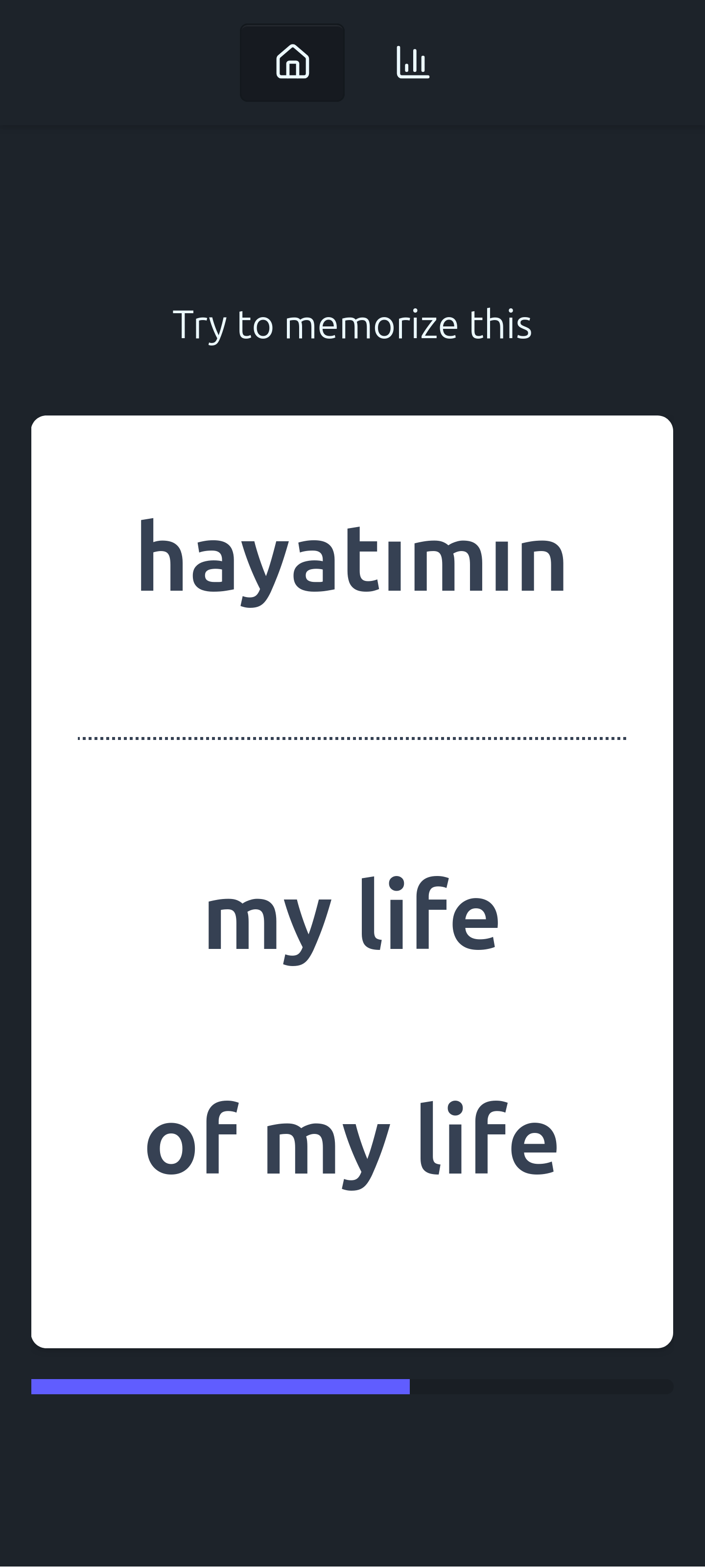 Prompt to memorize the meaning of a word.